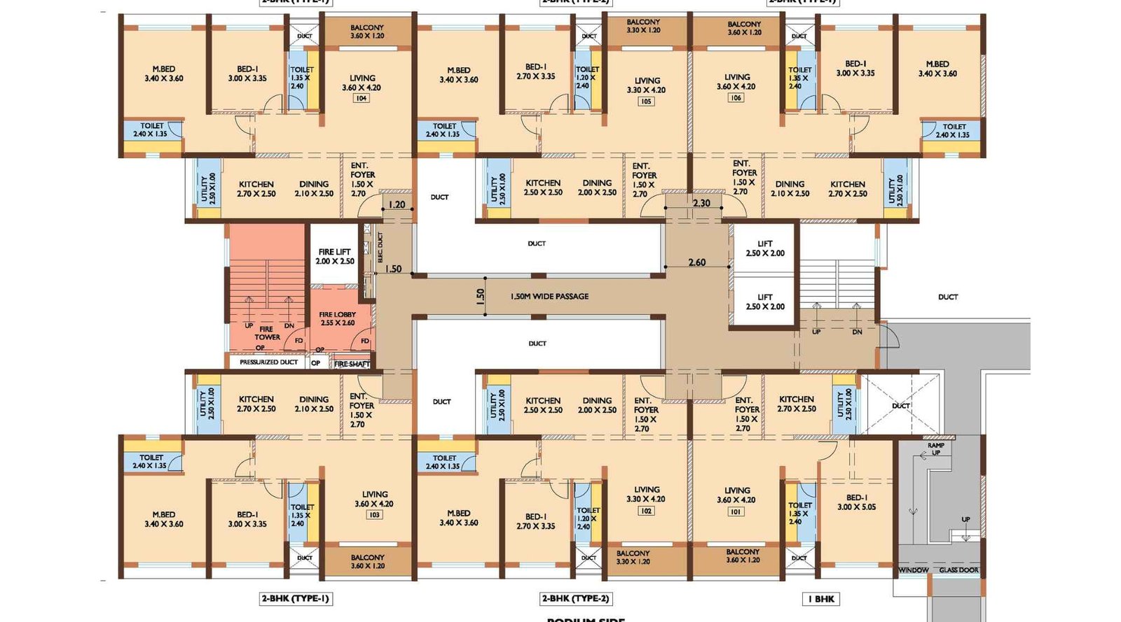 Nanded-City- Saajgiri-First-floor-plan-BLDG-E